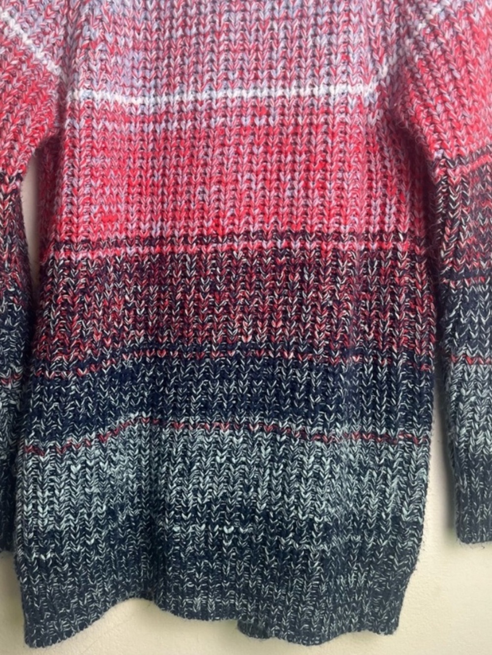 525 America Multicolor Knit Cardigan Open Front Sweater - Picture 9 of 12